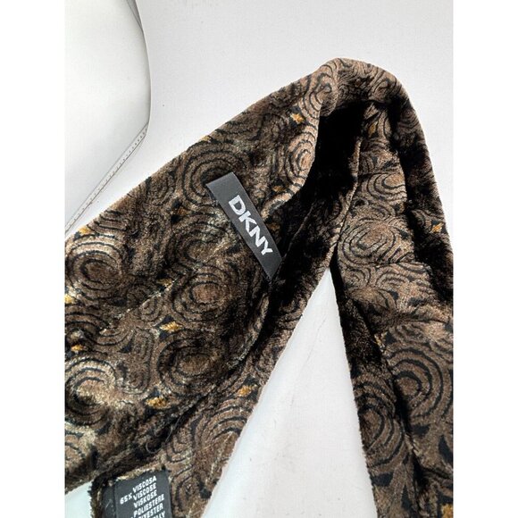 VTG ASSORTED LOT OF 3 - Brown Silk Ties Made in Italy - Abstract Patterns - Picture 4 of 11